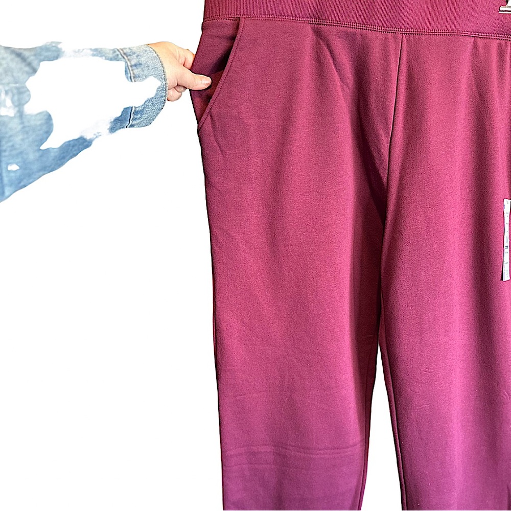 NWT Super Soft Straight Leg Fleece Pant Deep Fuchsia